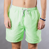Men's Mesh Liner Swim Trunks - Solid Printed Linen