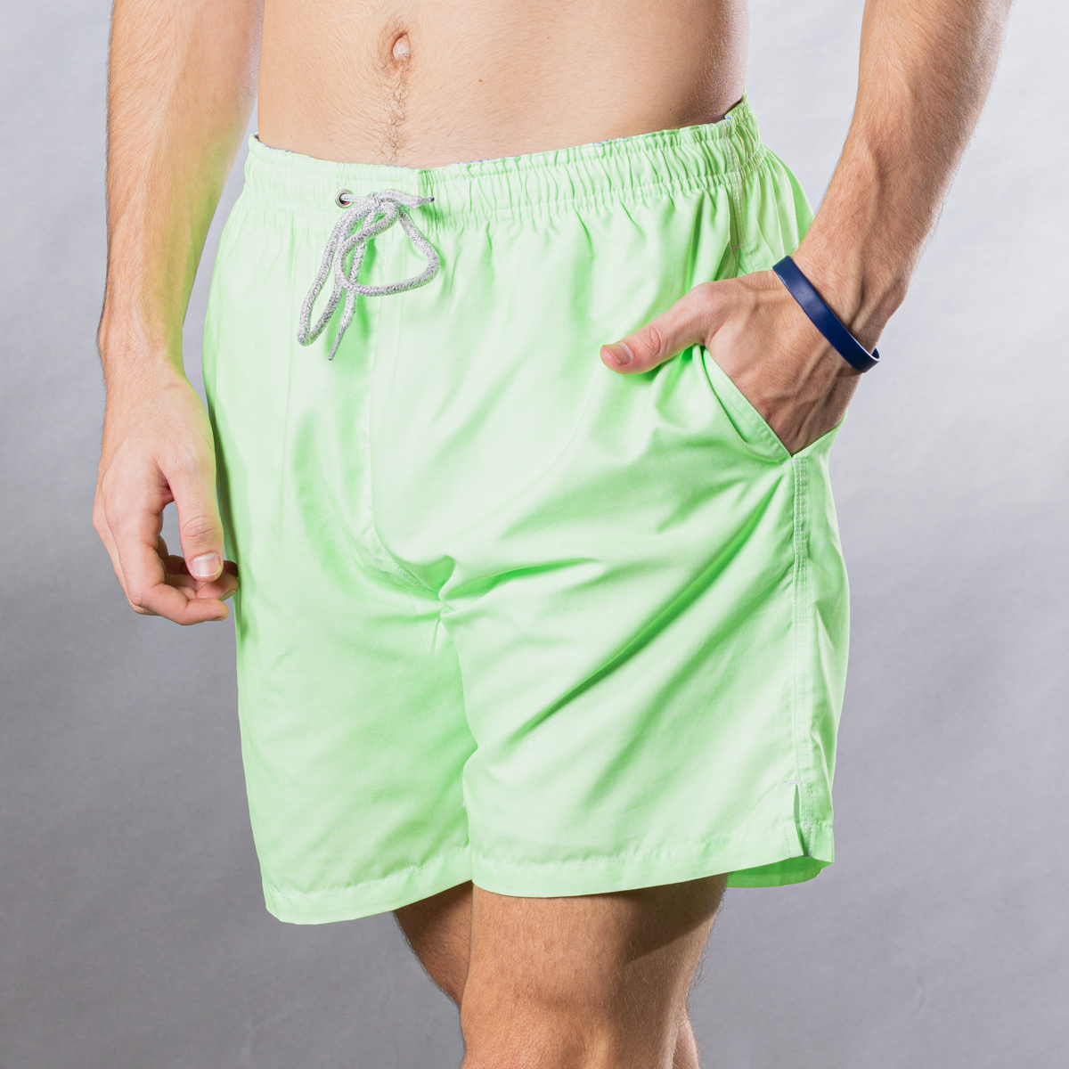 Men's Swim Trunks - Solid Linen