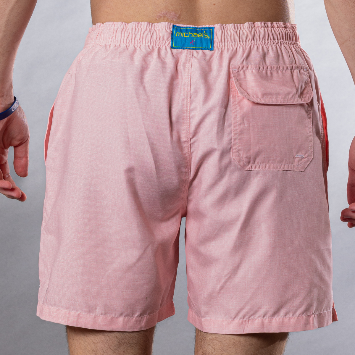 Men's Cyclist Liner Swim Trunks - Solid Printed Linen
