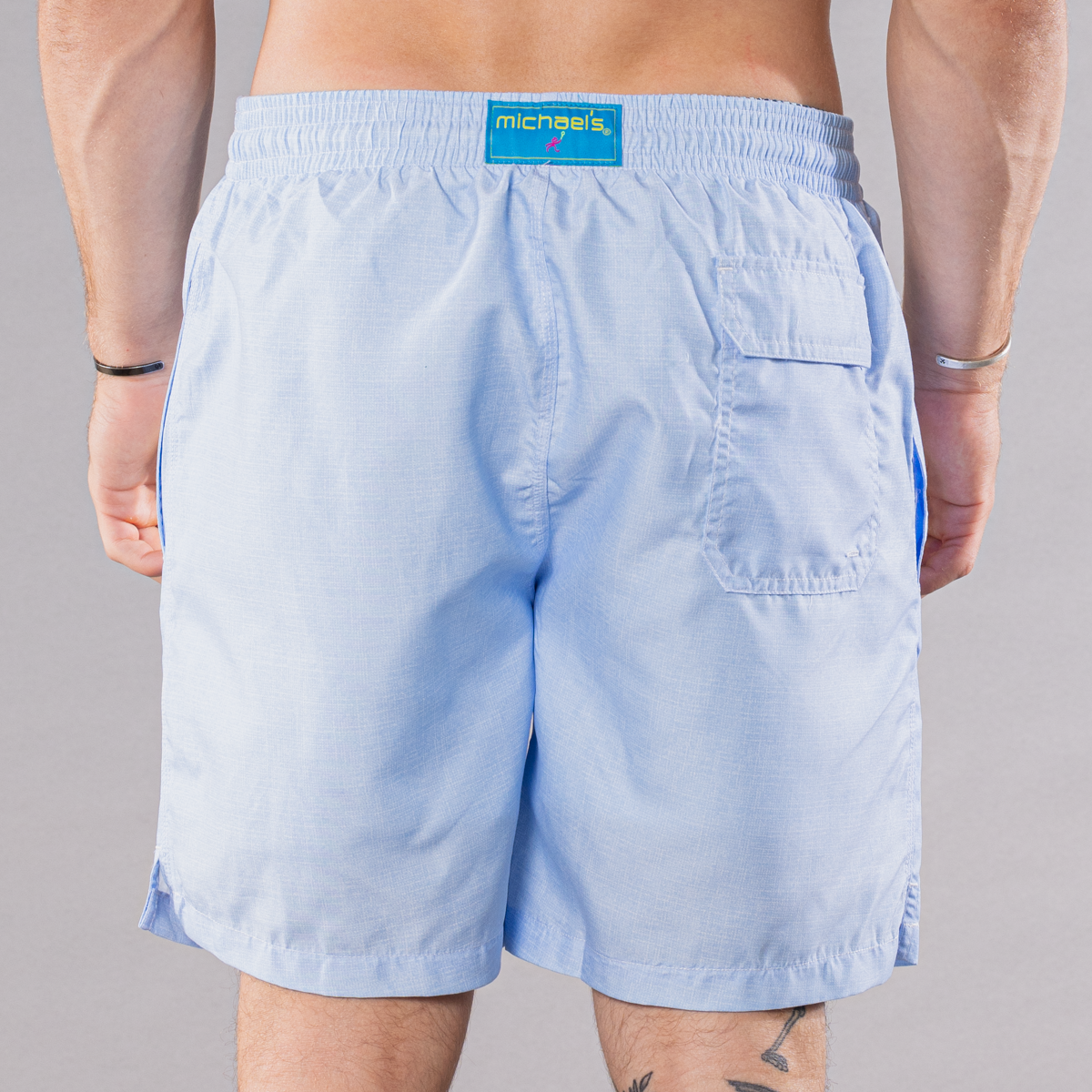 Men's Swim Trunks - Solid Linen