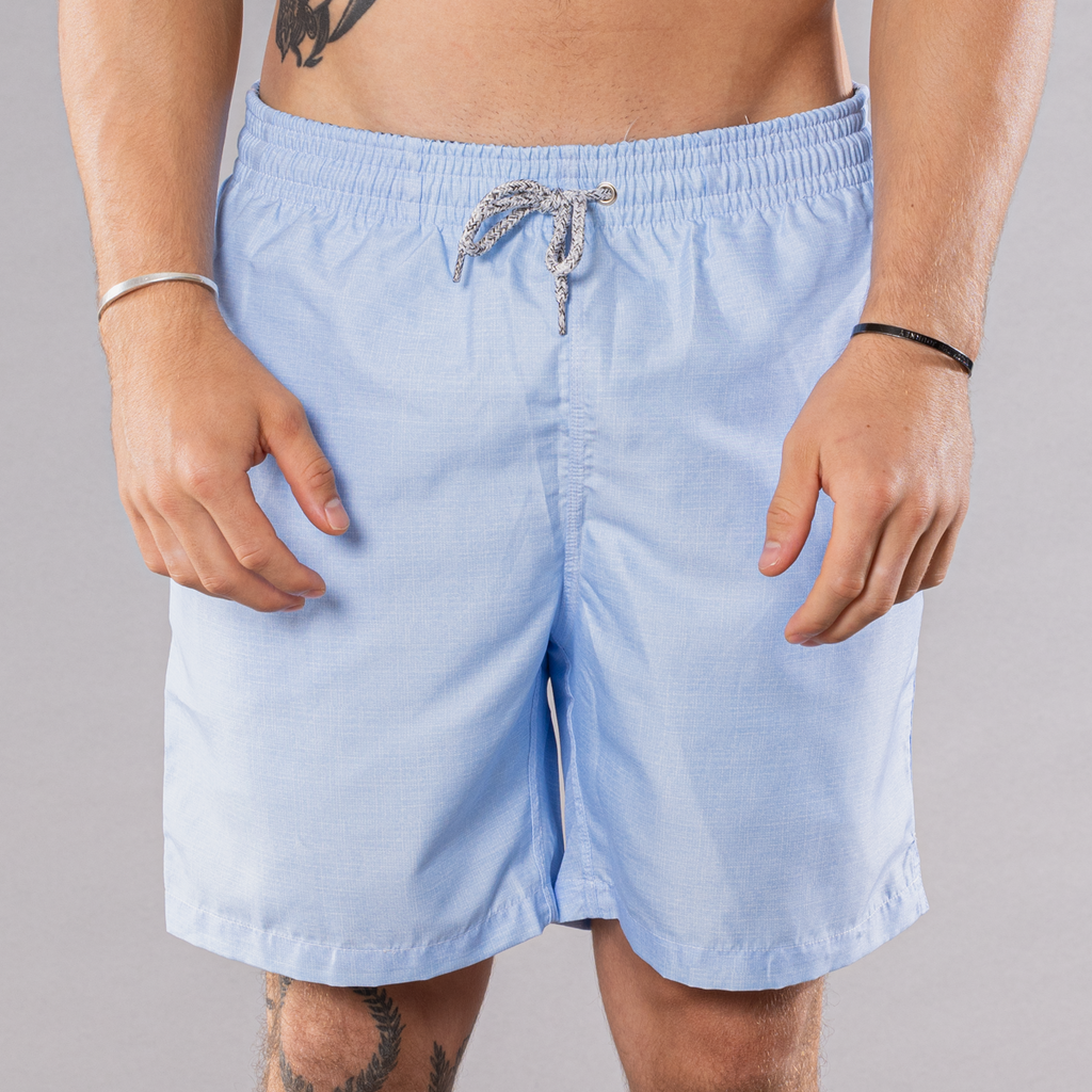 Men's Cyclist Liner Swim Trunks - Solid Printed Linen