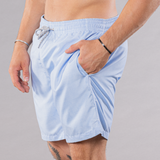 Men's Cyclist Liner Swim Trunks - Solid Printed Linen