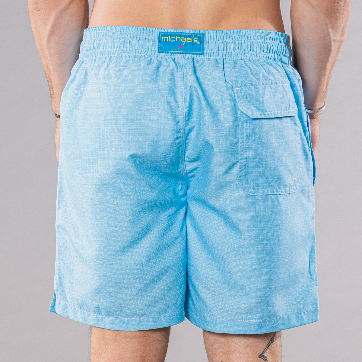 Men's Swim Trunks - Solid Linen