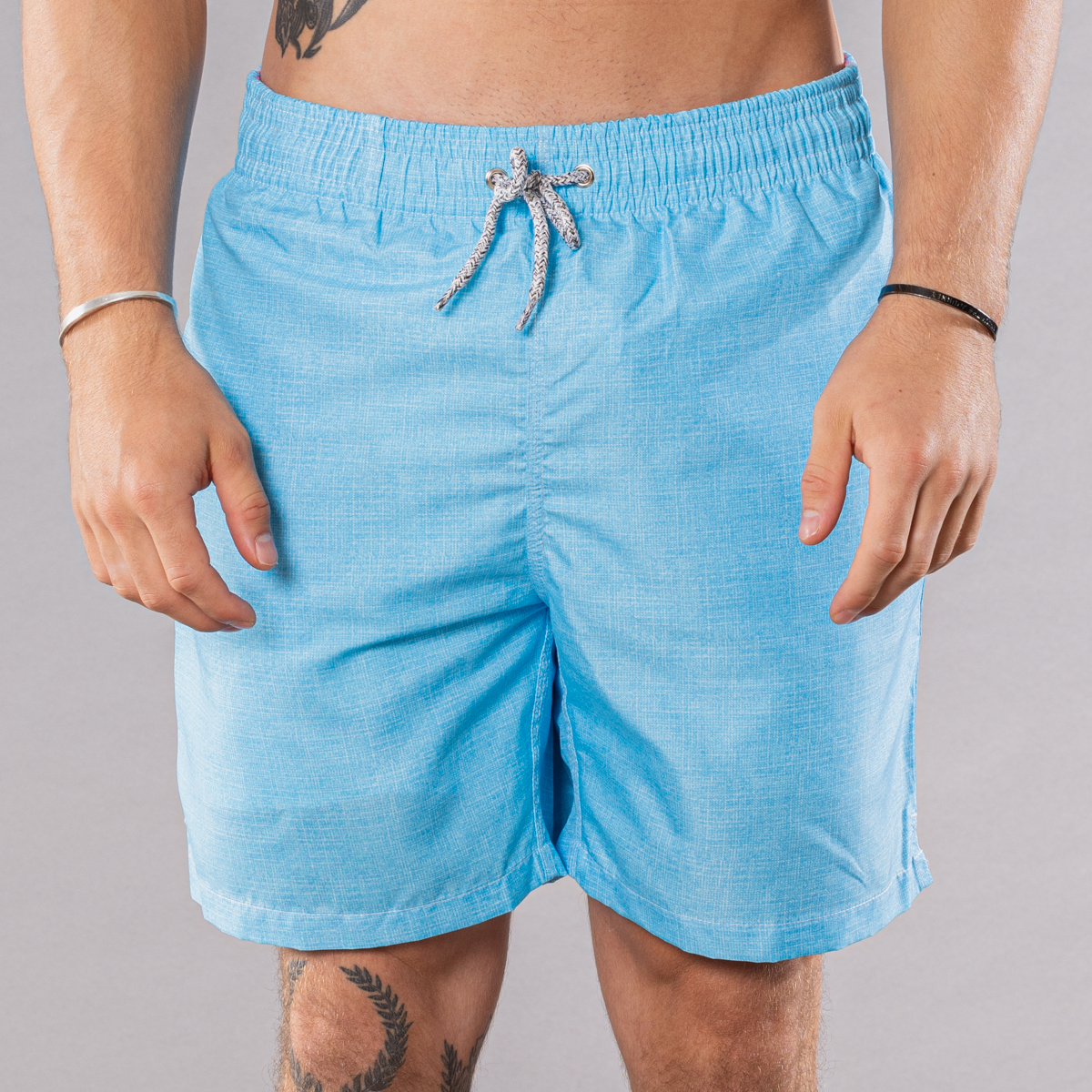 Men's Swim Trunks - Solid Linen