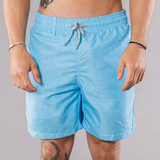 Men's Mesh Liner Swim Trunks - Solid Printed Linen