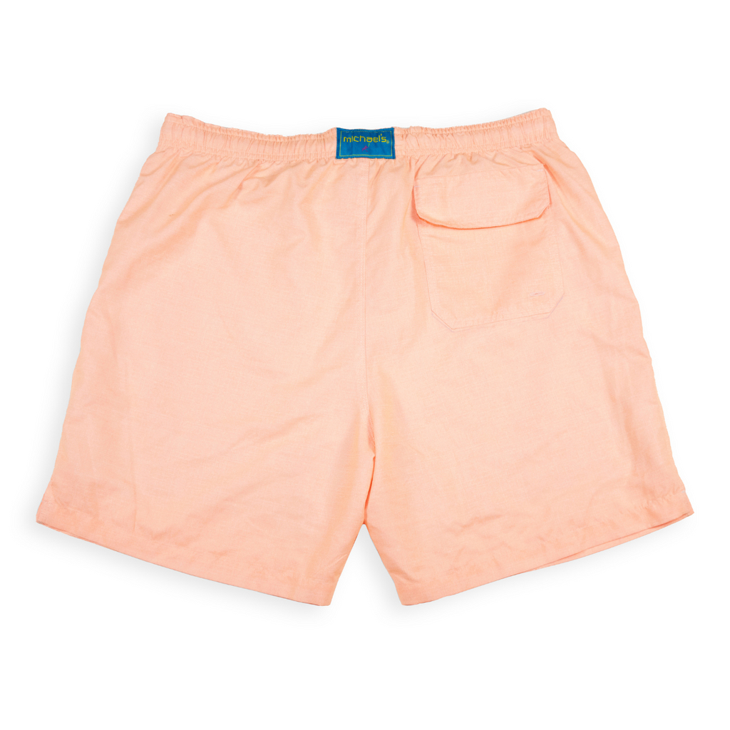 Boy's Cyclist Liner Swim Trunks - Solid Printed Linen