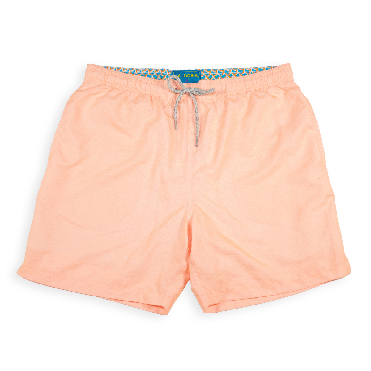 Boy's Cyclist Liner Swim Trunks - Solid Printed Linen