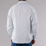 Men's Solid Long Sleeve Linen Shirt