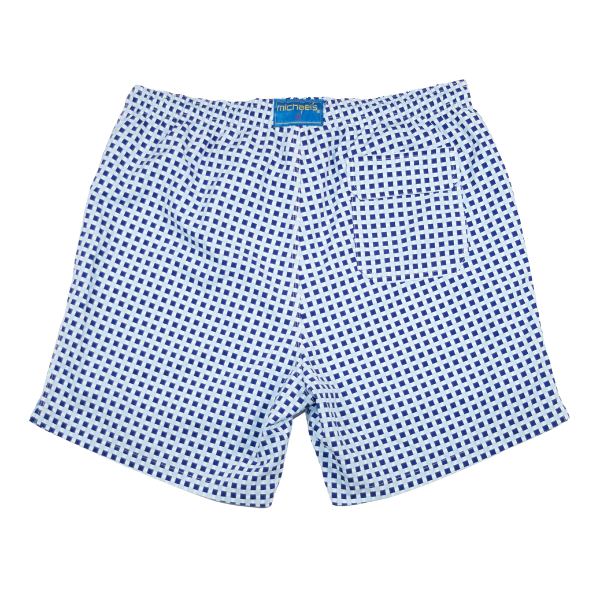 Men's Swim Trunks - Squares Navy Blue