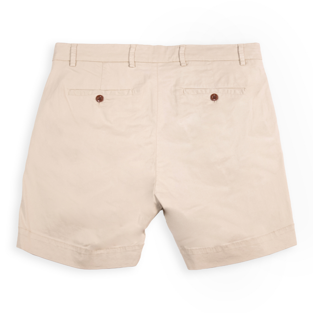 Men's Solid Pima Cotton Stretch Short - Stone
