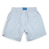 Boy's Cyclist Liner Swim Trunks - Supernova Turquoise/Pink