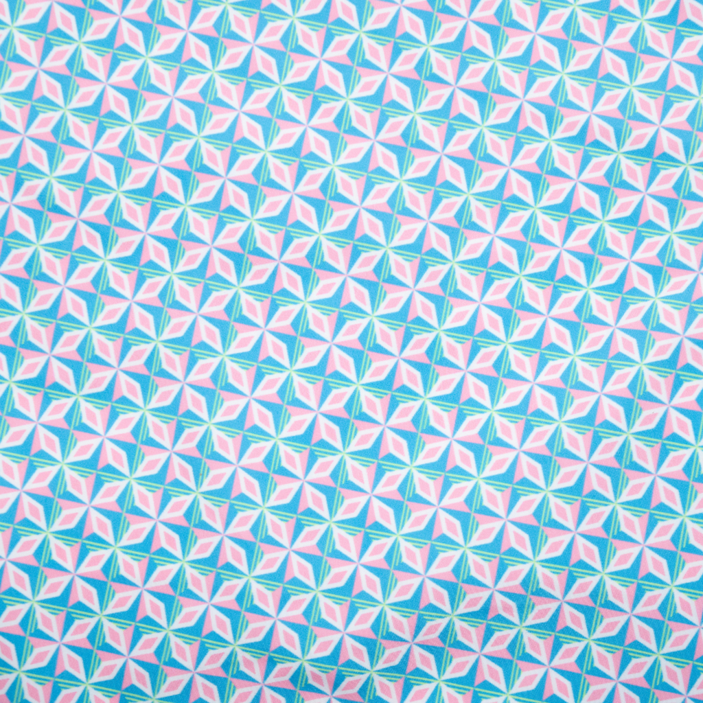 Men's Cyclist Liner Swim Trunks - Supernova Turquoise/Pink