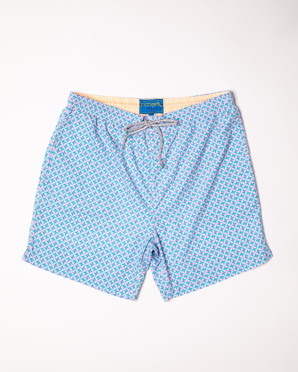 Men's Mesh Liner Swim Trunk - Supernova Turquoise/Pink