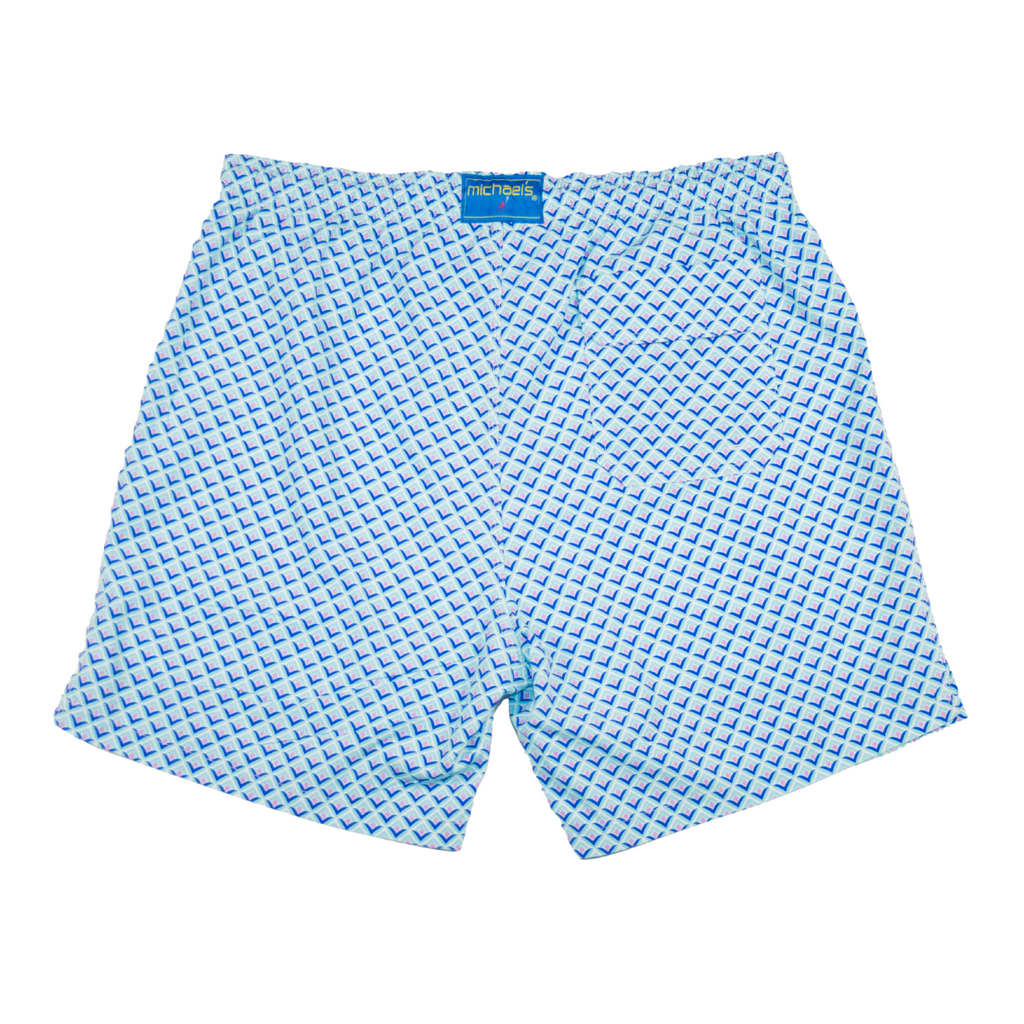 Men's Cyclist Liner Swim Trunks - Tulips