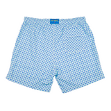 Men's Mesh Liner Swim Trunks - Tulips Aqua/Lavender