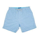 Men's Mesh Liner Swim Trunks - Tulips Aqua/Lavender