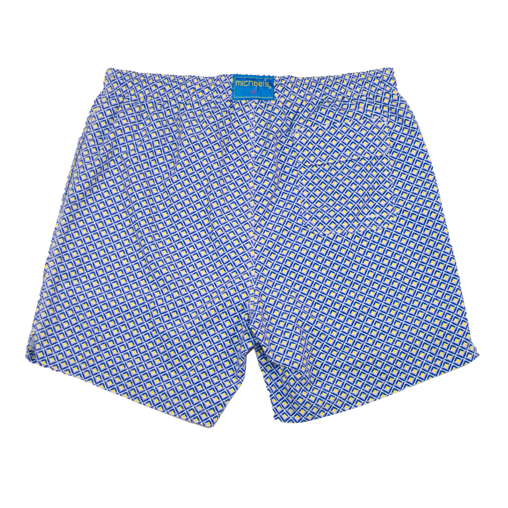 Men's Cyclist Liner Swim Trunks - Tulips