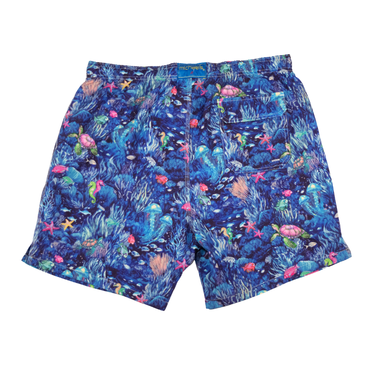 Boy's Cyclist Liner Swim Trunks - Under The Sea