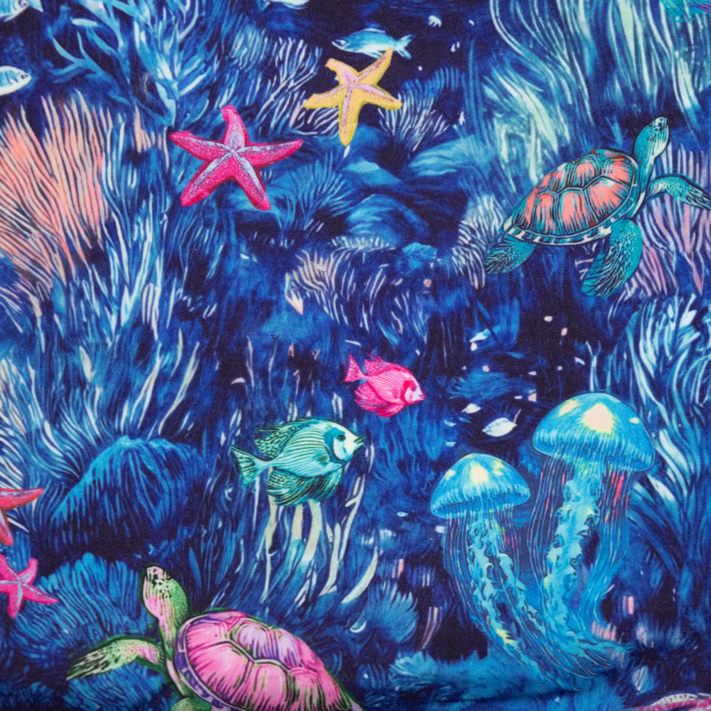 Men's Cyclist Liner Swim Trunks - Under The Sea