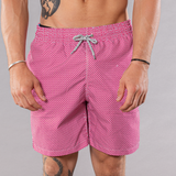 Men's Cyclist Liner Swim Trunks - Wave Print