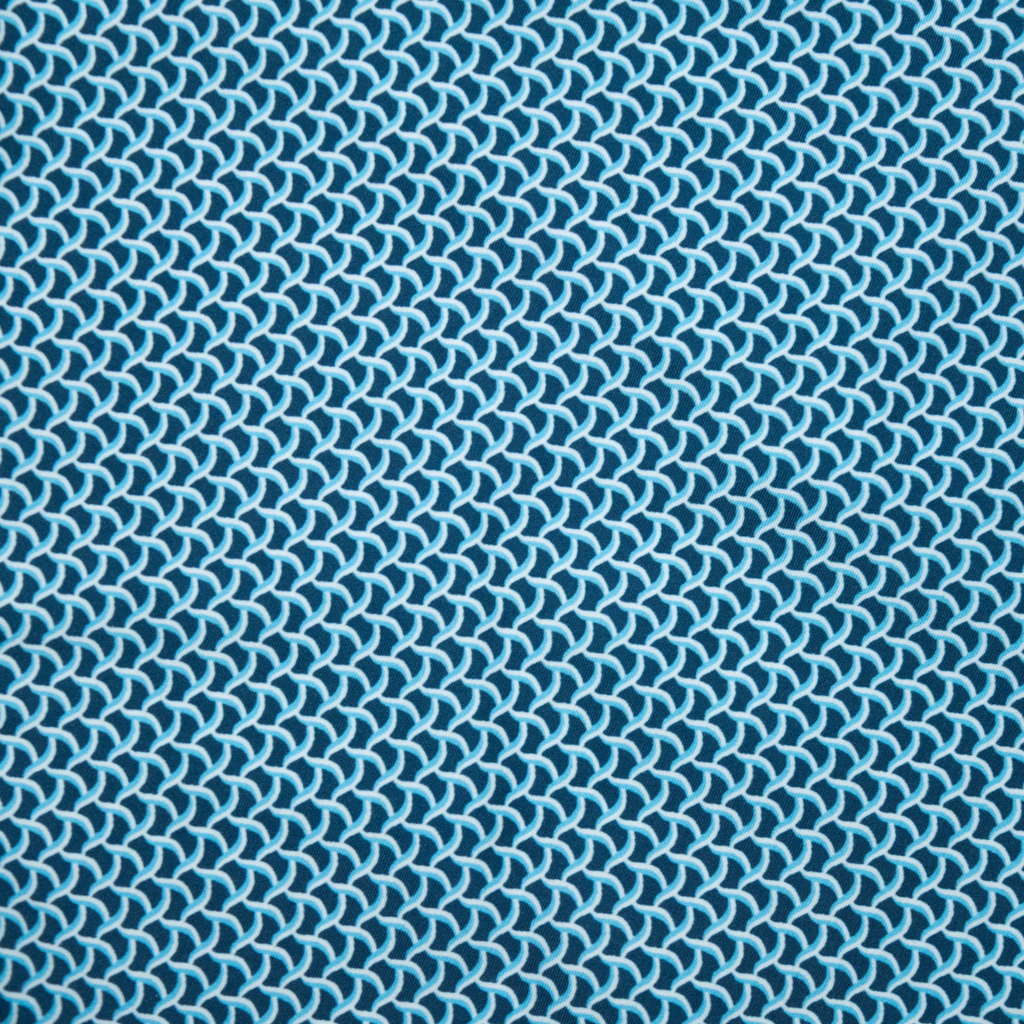 Men's Cyclist Liner Swim Trunks - Wave Print