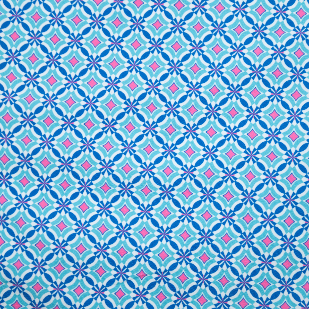 Men's Cyclist Liner Swim Trunks - Windmills Turquoise/Coral