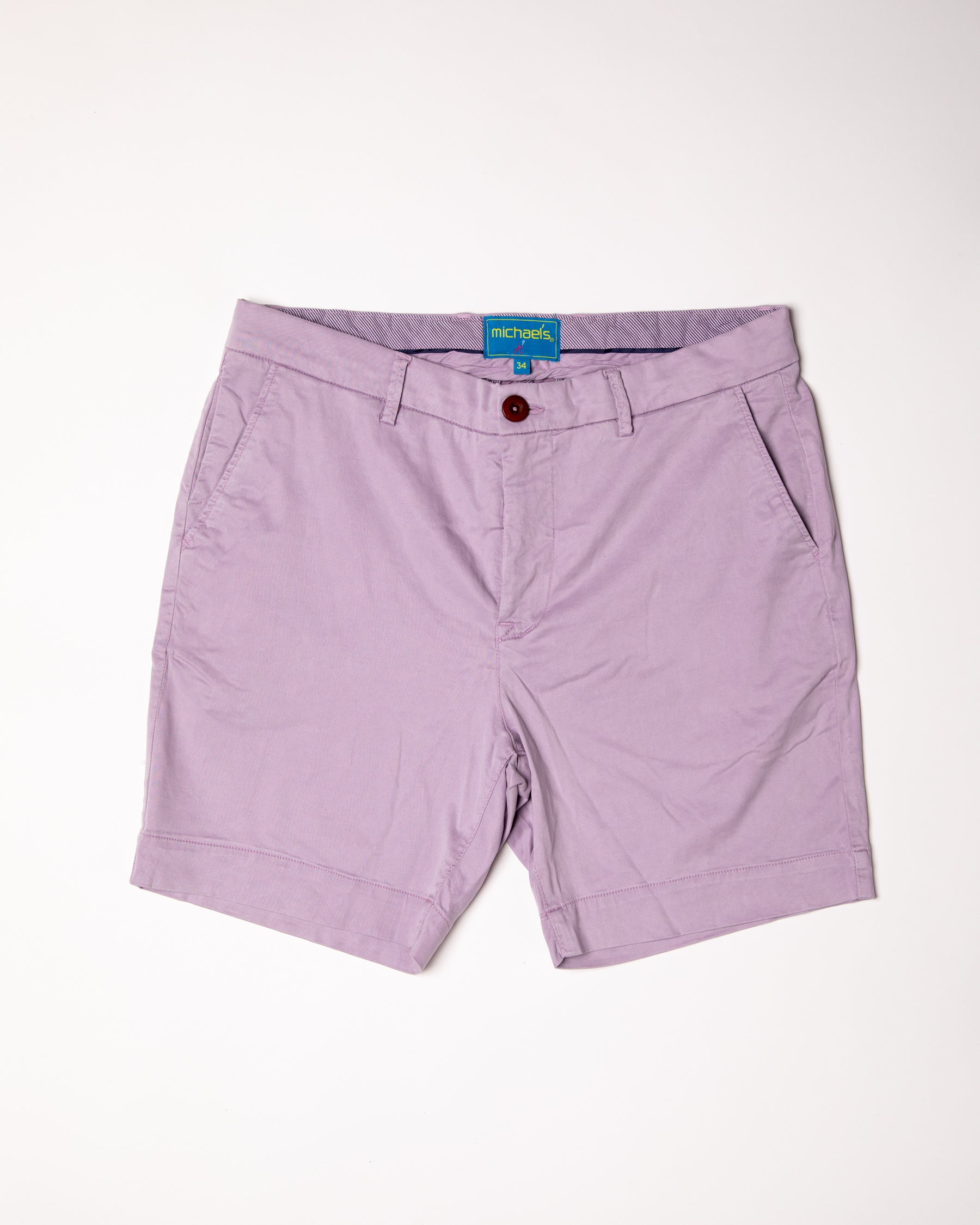 Solid Pima Cotton Stretch Short - Lavender