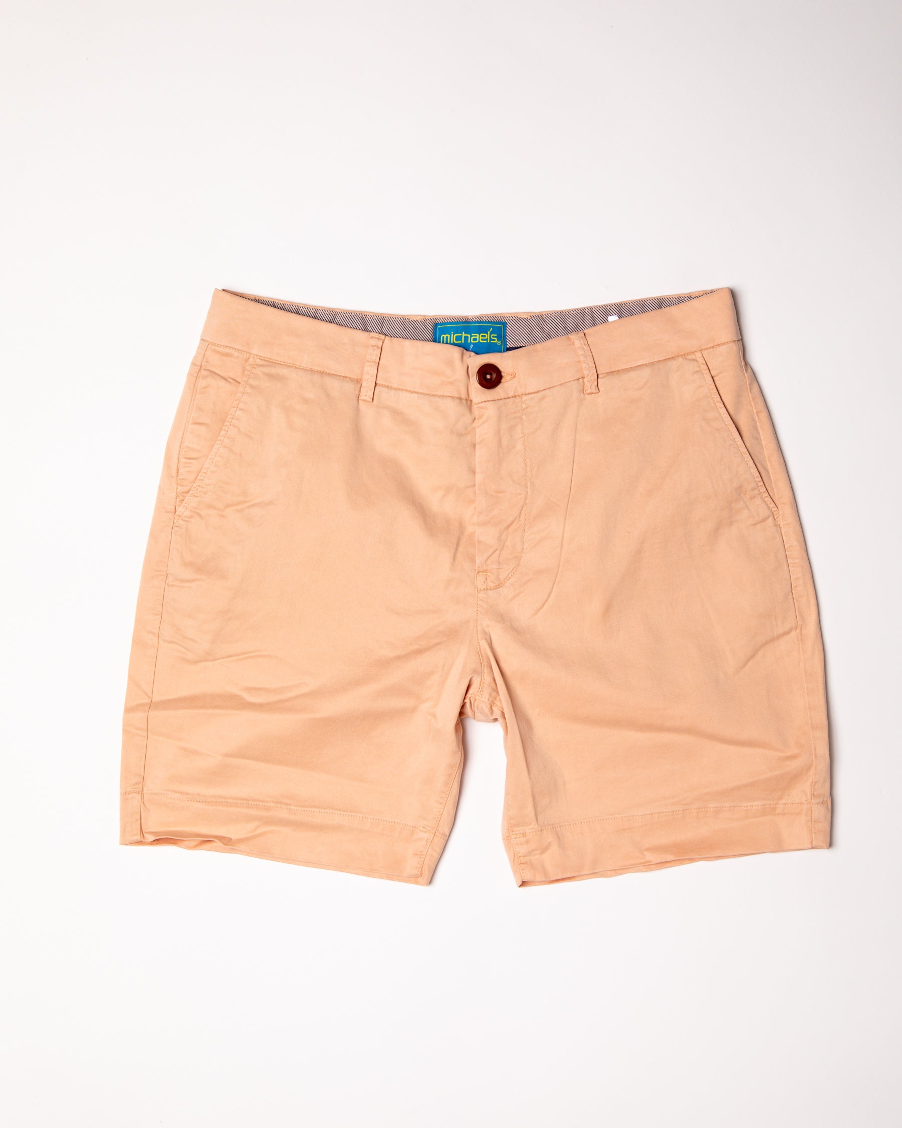 Solid Pima Cotton Stretch Short - Orange