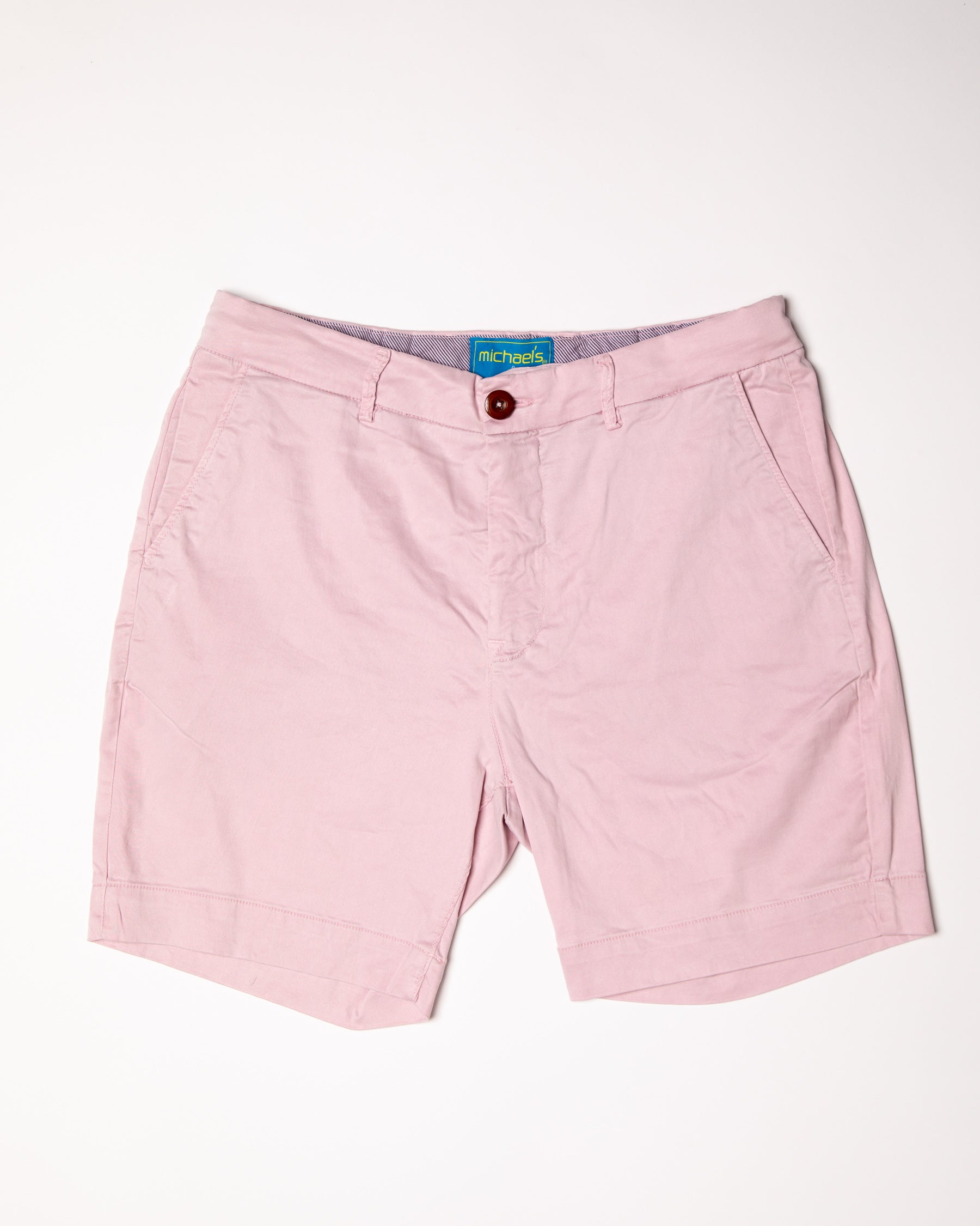 Solid Pima Cotton Stretch Short - Pink