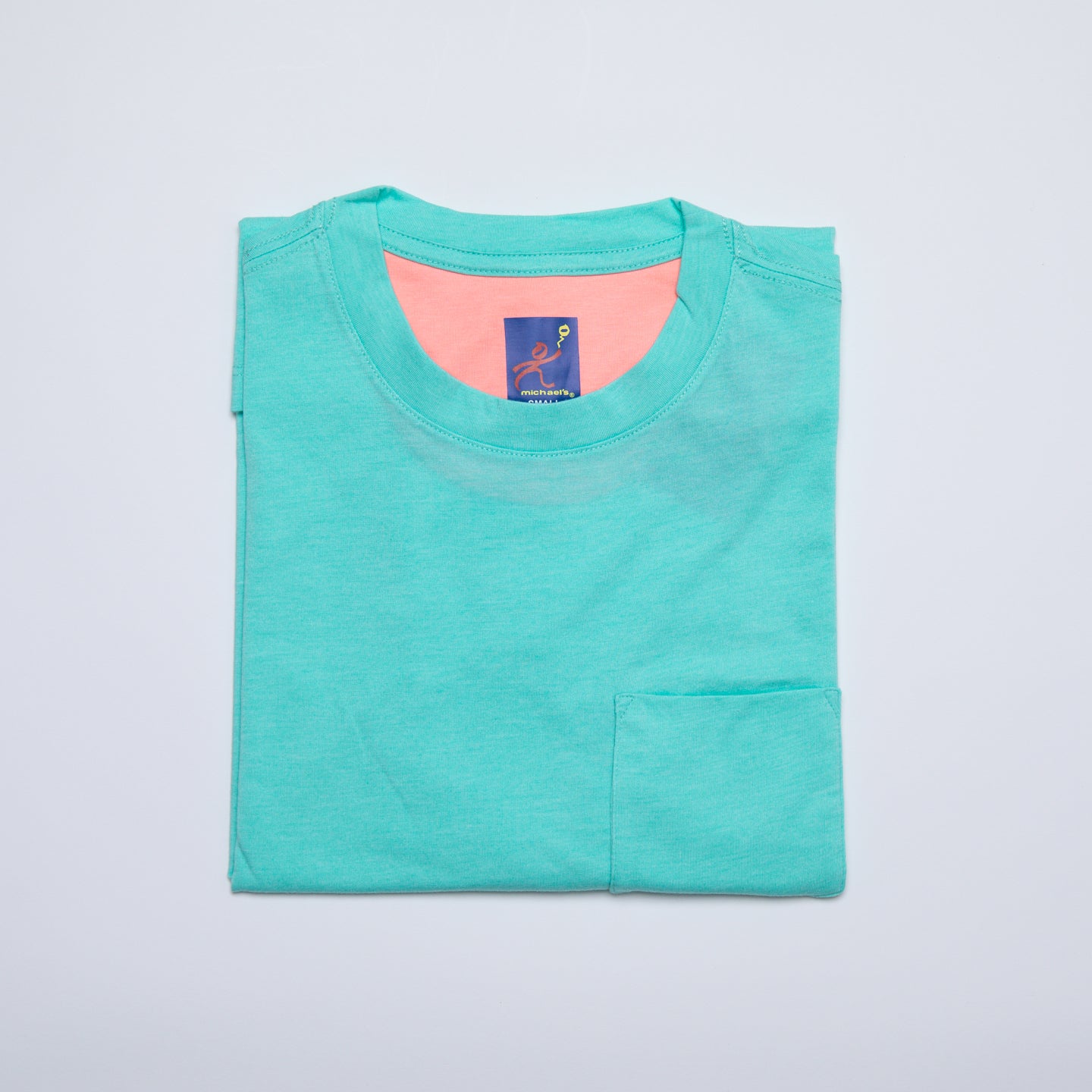 Men's Solid Crew Neck T-Shirt - Teal