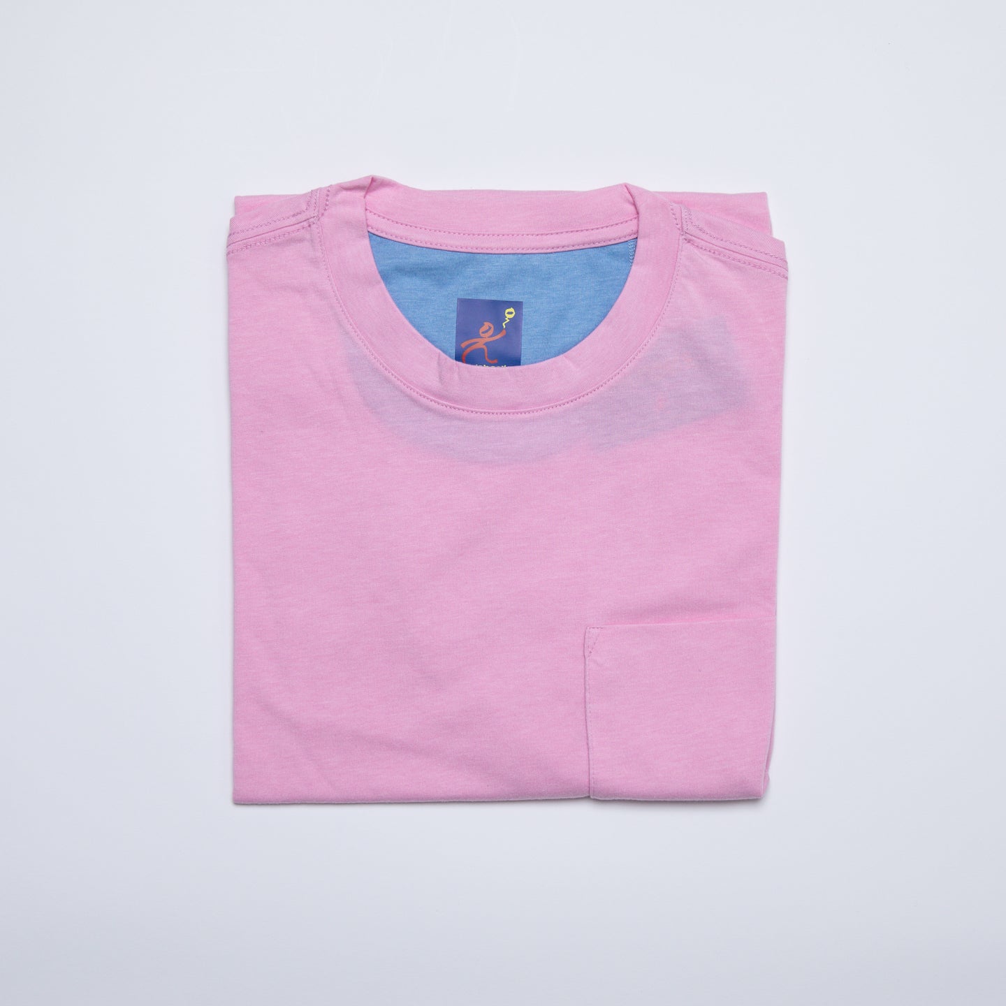 Men's Solid Crew Neck T-Shirt - Pink