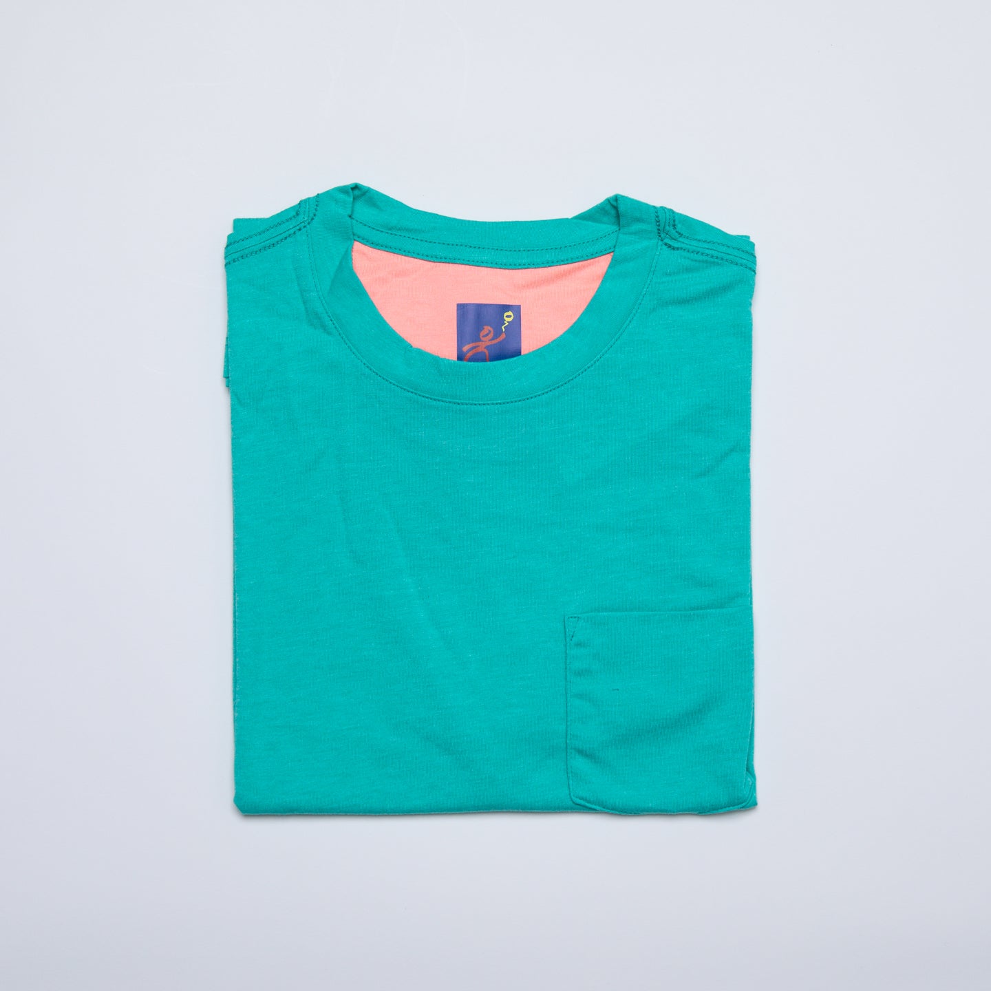 Men's Solid Crew Neck T-Shirt - Teal