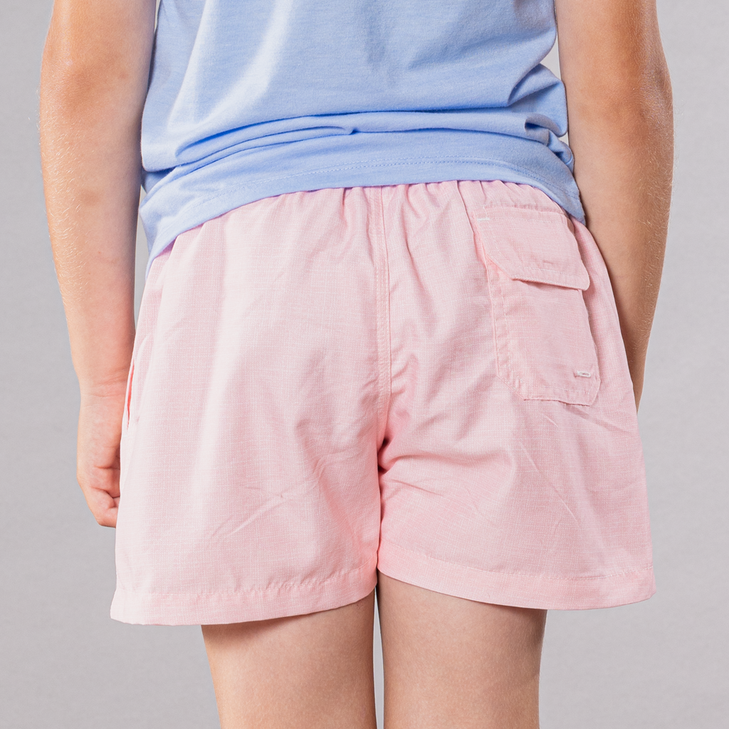 Boy's Cyclist Liner Swim Trunks - Solid Printed Linen