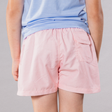 Boy's Cyclist Liner Swim Trunks - Solid Printed Linen