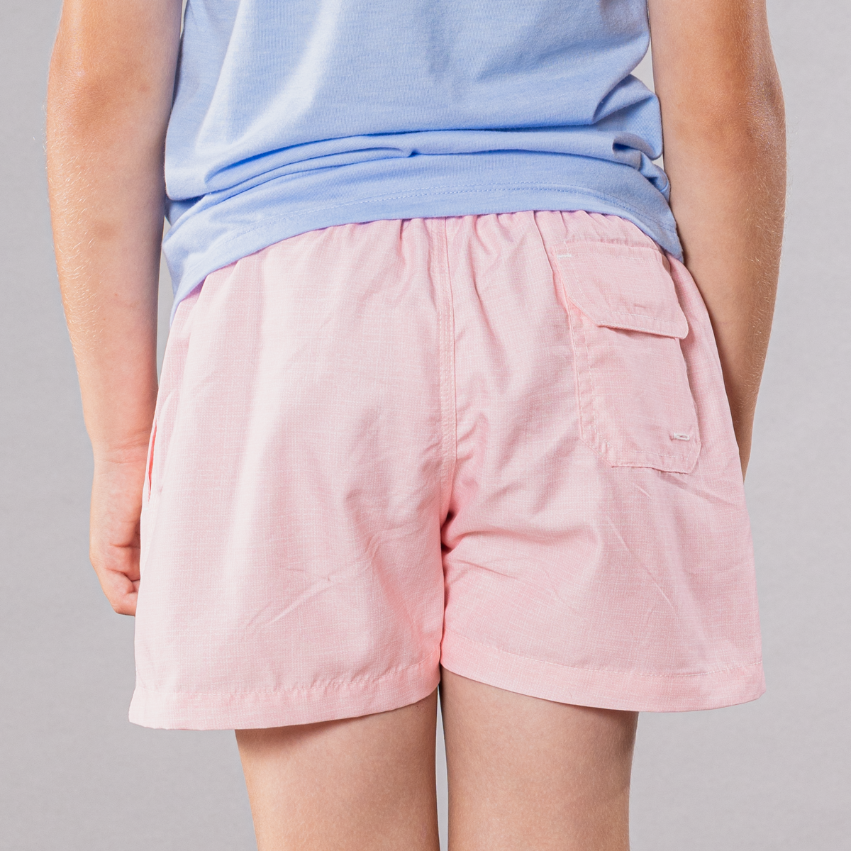 Boy's Cyclist Liner Swim Trunks - Solid Printed Linen