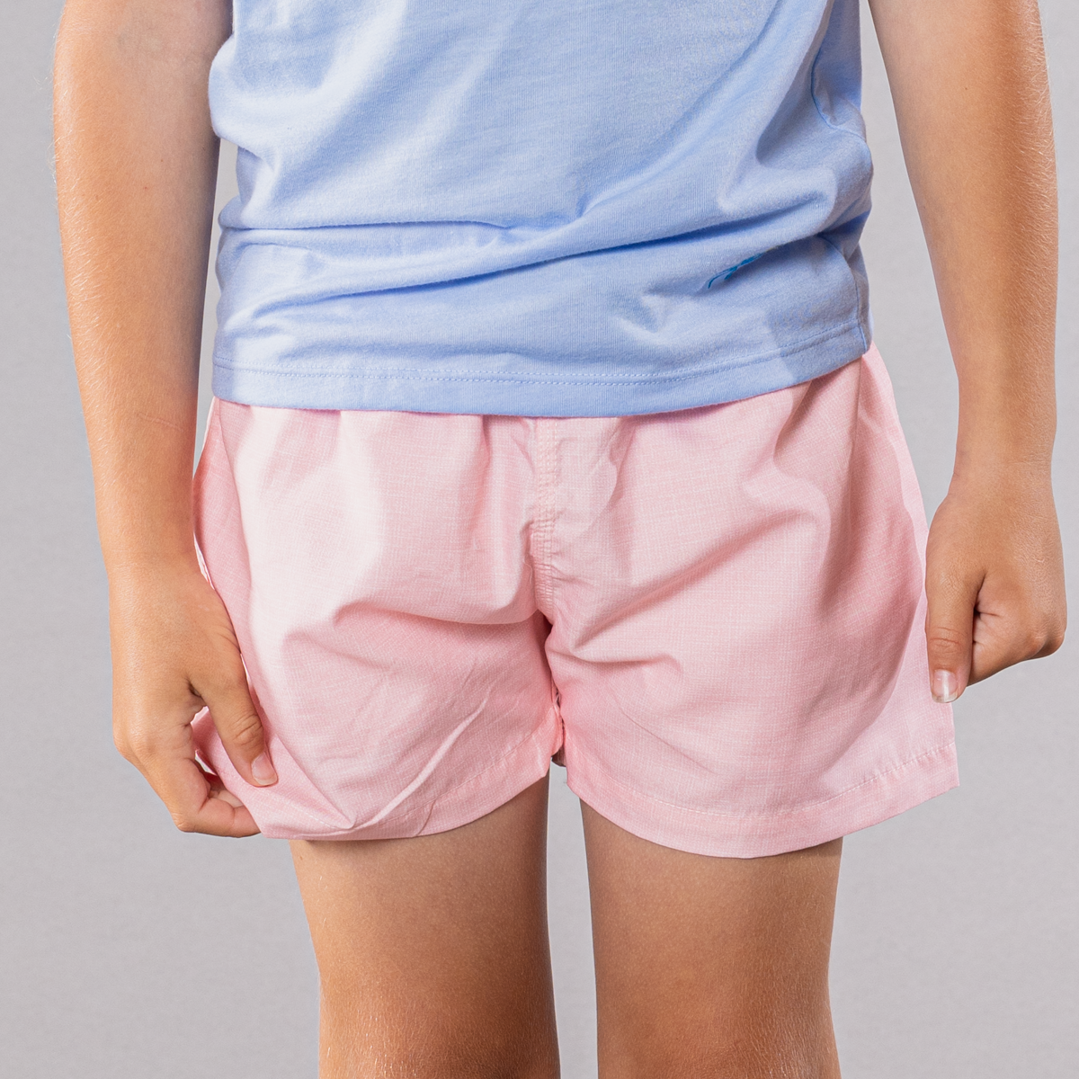 Boy's Cyclist Liner Swim Trunks - Solid Printed Linen