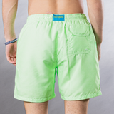 Men's Mesh Liner Swim Trunks - Solid Linen Green